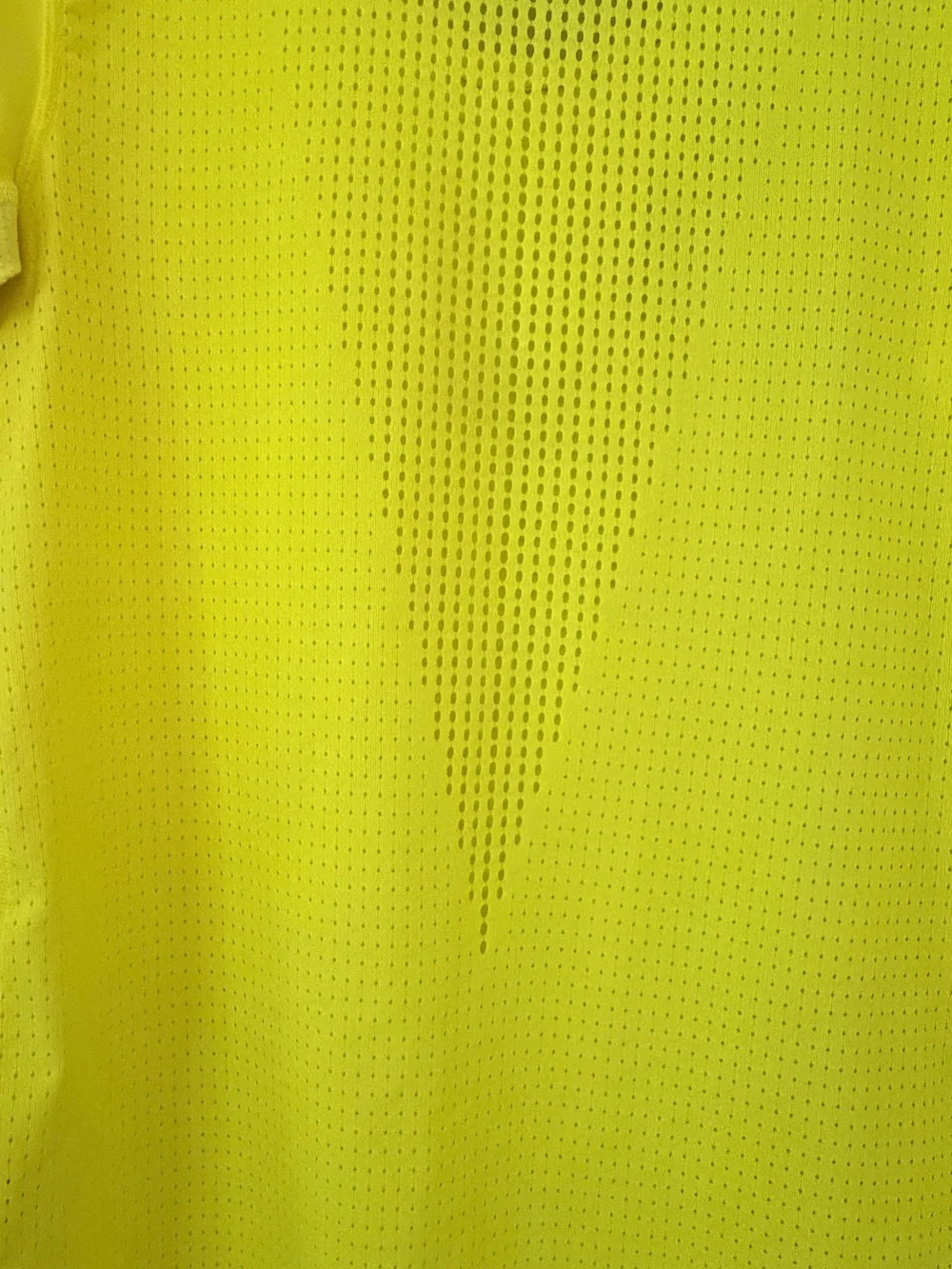 Nike Women's Neon Yellow Short Sleeve V-Neck Athletic Tee